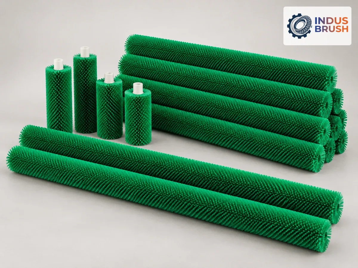 Soft Green Nylon Kinnow Washing Roller — product view 3