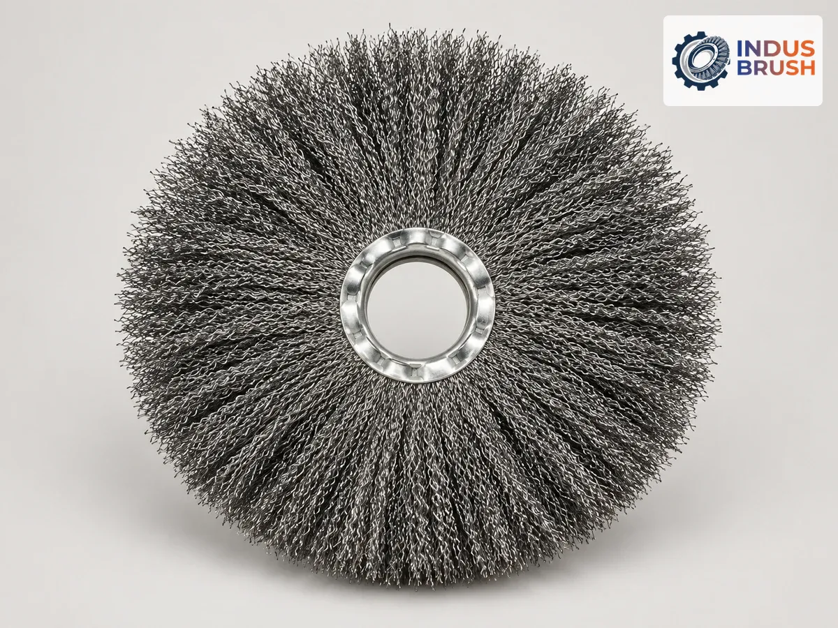 Steel Wire Wafer Ring Brush — product view 1